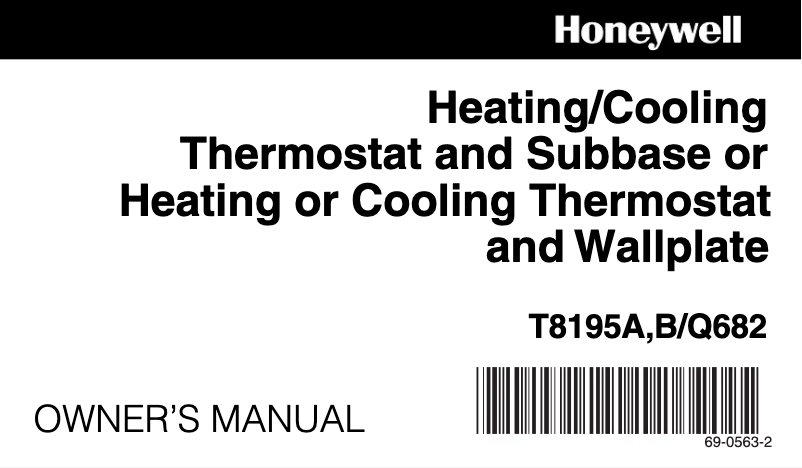 Image de la première page du manuel de l'appareil T8195B