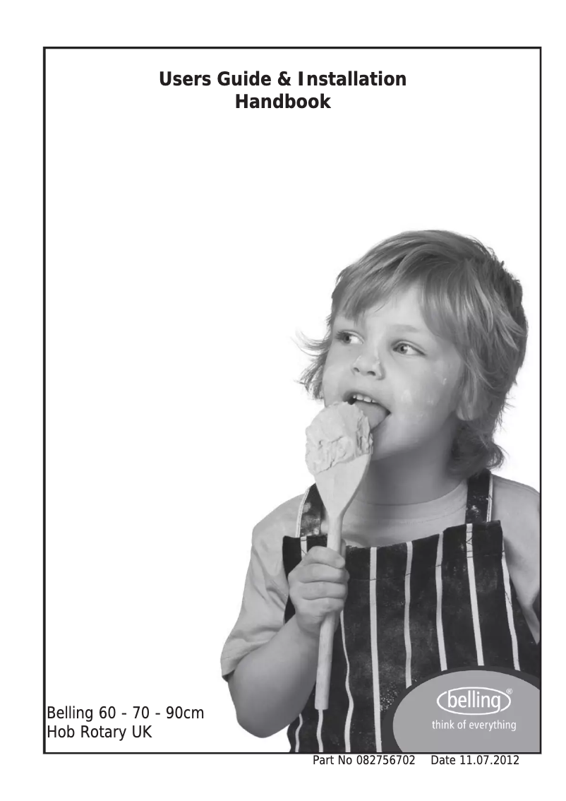Page 1 de la notice Manuel utilisateur Belling CH60R