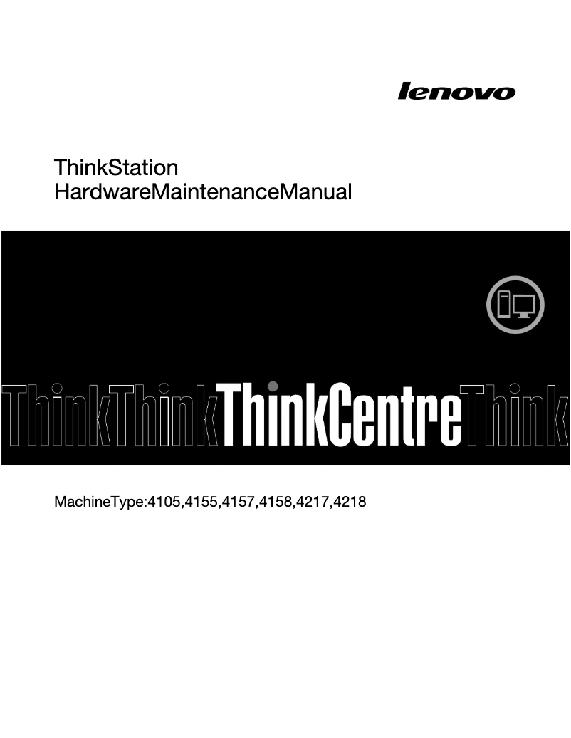 Page 1 de la notice Manuel utilisateur Lenovo ThinkStation S20
