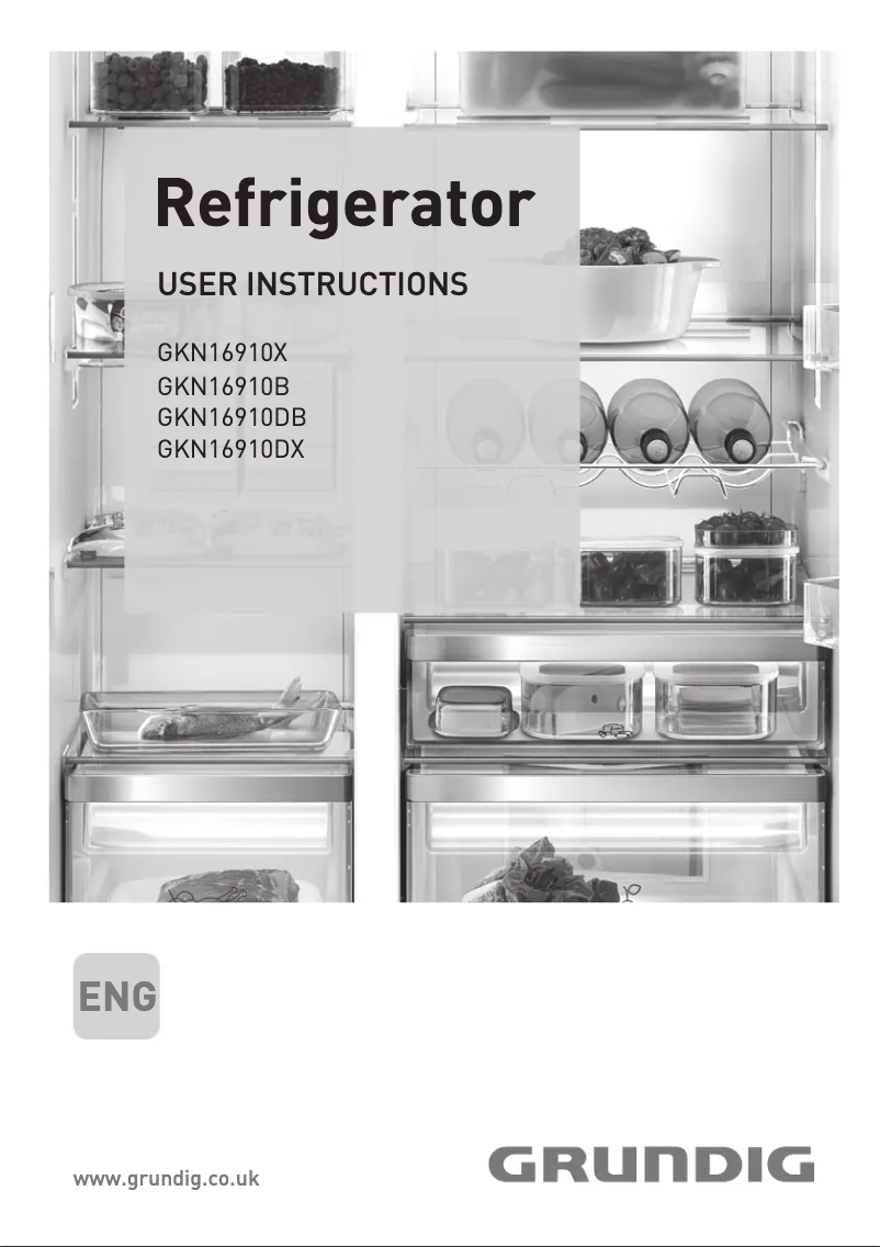 Page 1 de la notice Manuel utilisateur Grundig GKN 16910 DB
