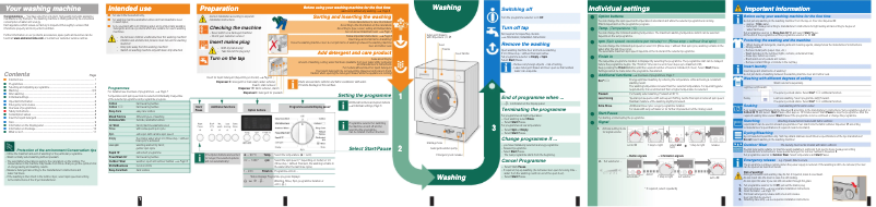 Page 1 de la notice Manuel d'utilisation et d'entretien Siemens WI14S441GB