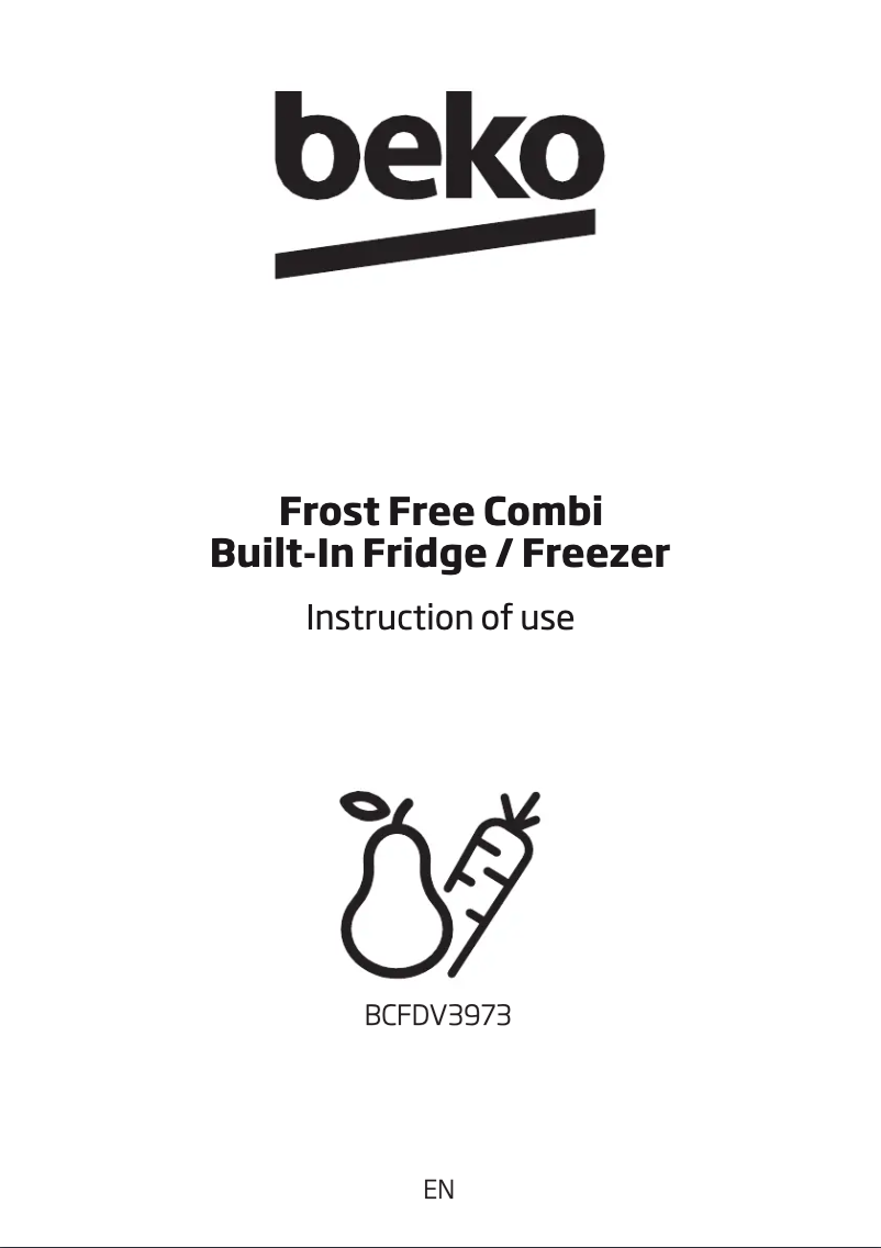 Image de la première page du manuel de l'appareil BCFDV3973