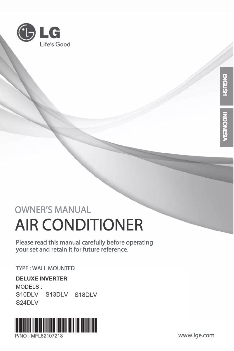 Page 1 de la notice Manuel utilisateur LG SN18DLV