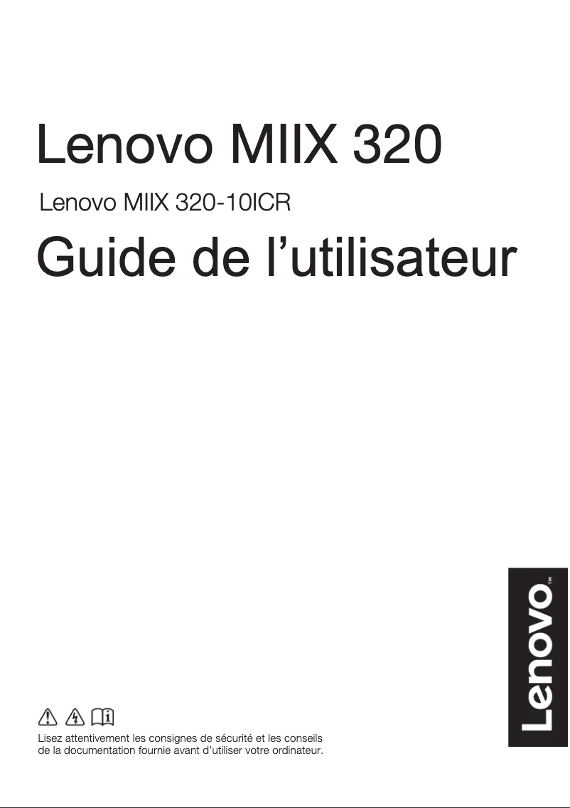 Página 1 del manual Manual de usuario Lenovo IdeaPad Miix 320