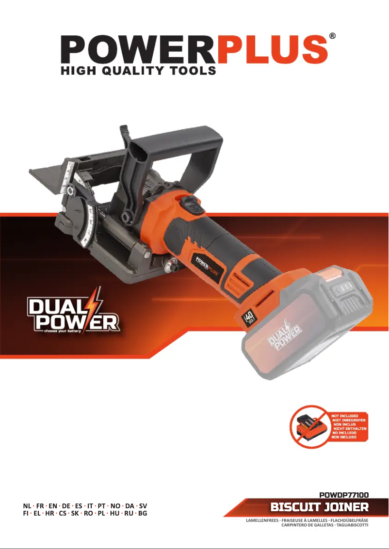 Image de la première page du manuel de l'appareil POWDP77100