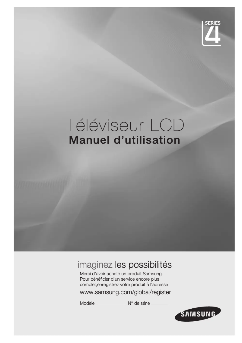 Page n°1 - Manuel utilisateur Samsung LA22C450E1