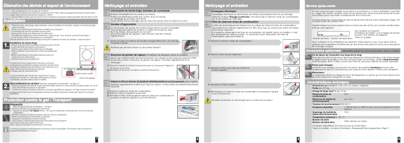 Page 1 de la notice Guide d'installation Bosch WTY87701FG