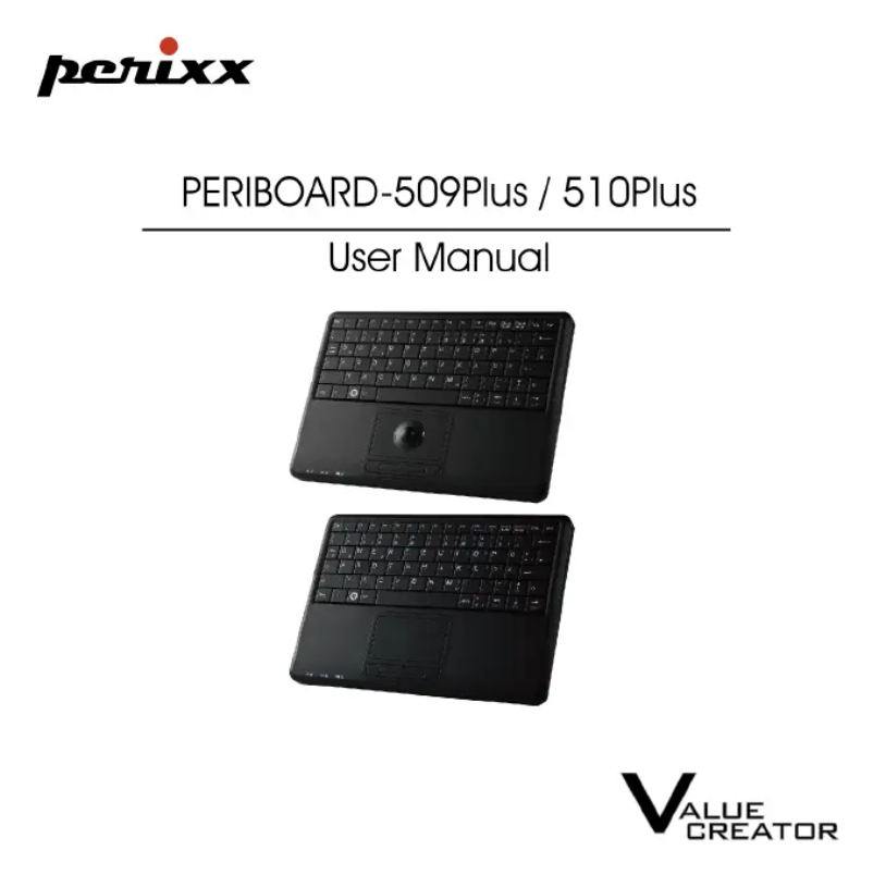 Page n°1 - Manuel utilisateur Perixx PERIBOARD-509 PLUS