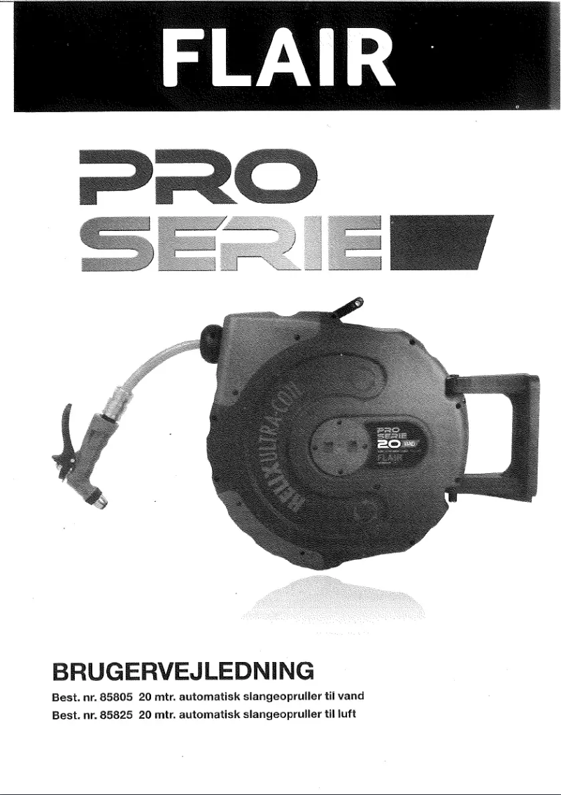 Image de la première page du manuel de l'appareil Pro Serie 85805