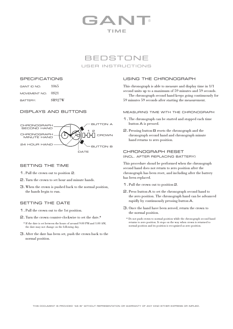 Page 1 de la notice Manuel utilisateur Gant Bestone 1065