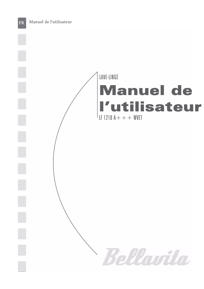 Page n°1 - Manuel utilisateur Bellavita LF 1210 A+++ WVET