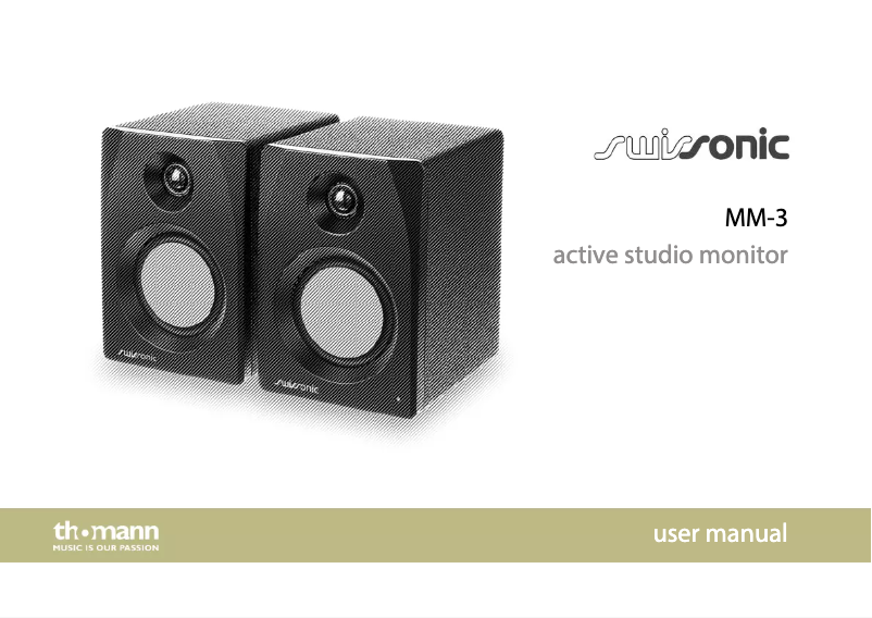 Page n°1 - Manuel utilisateur Swissonic MM-3