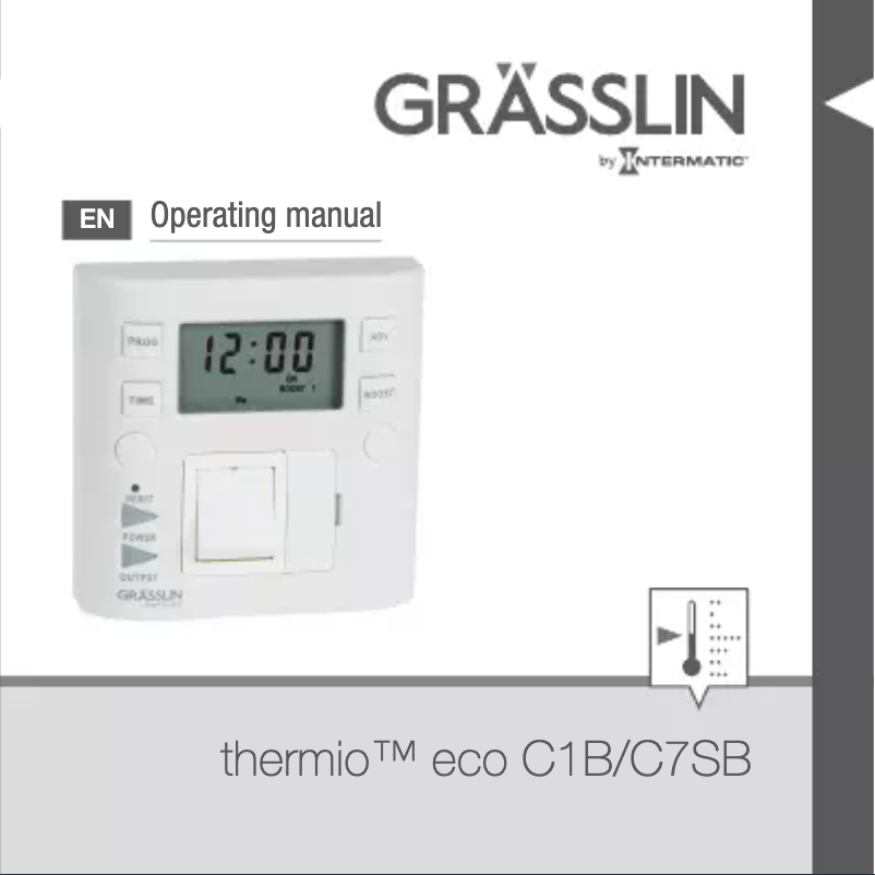 Page n°1 - Manuel utilisateur Grässlin Thermio Eco C1B