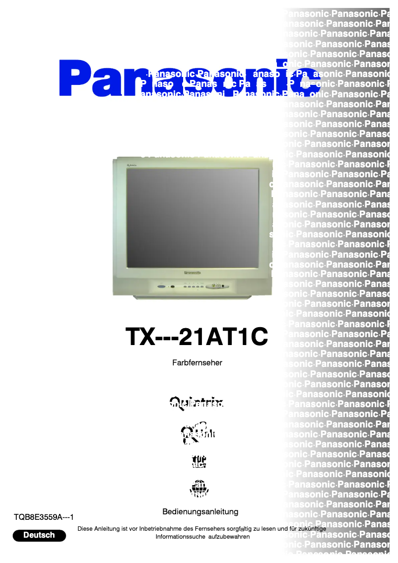 Página 1 del manual Manual de usuario Panasonic TX-21AT1C