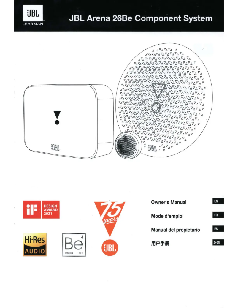 Page 1 de la notice Manuel utilisateur JBL Arena 26Be