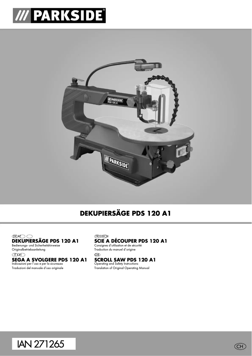 Page n°1 - Manuel utilisateur Parkside PDS 120 A1