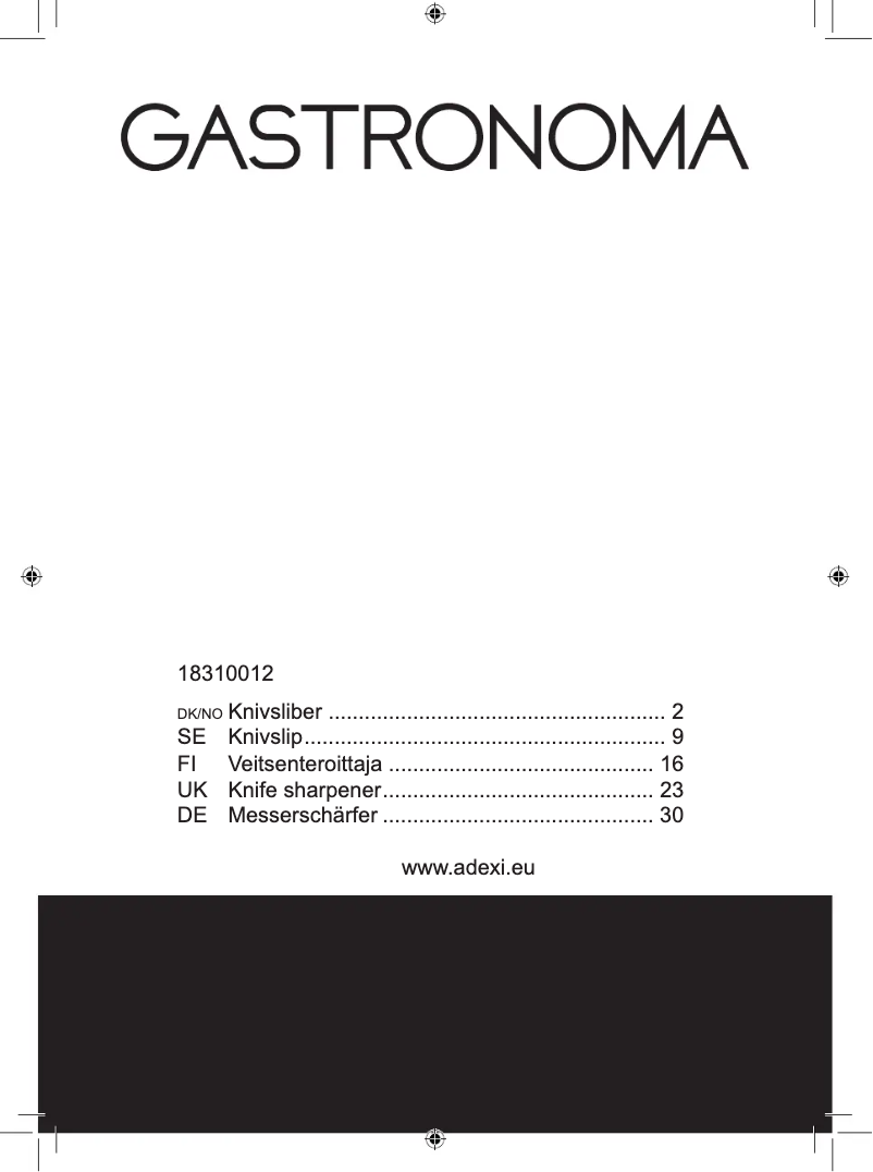 Imagen de la primera página del manual del dispositivo 18310012