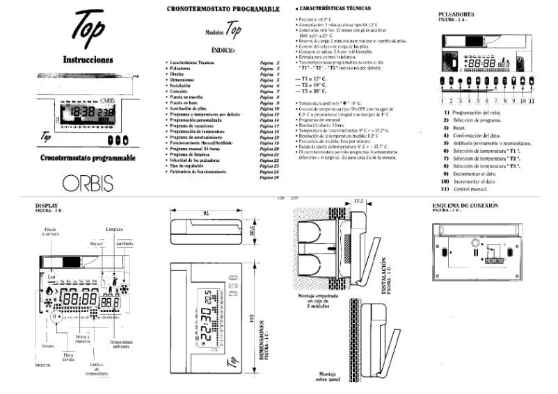 Page 1 de la notice Manuel utilisateur Orbis Top