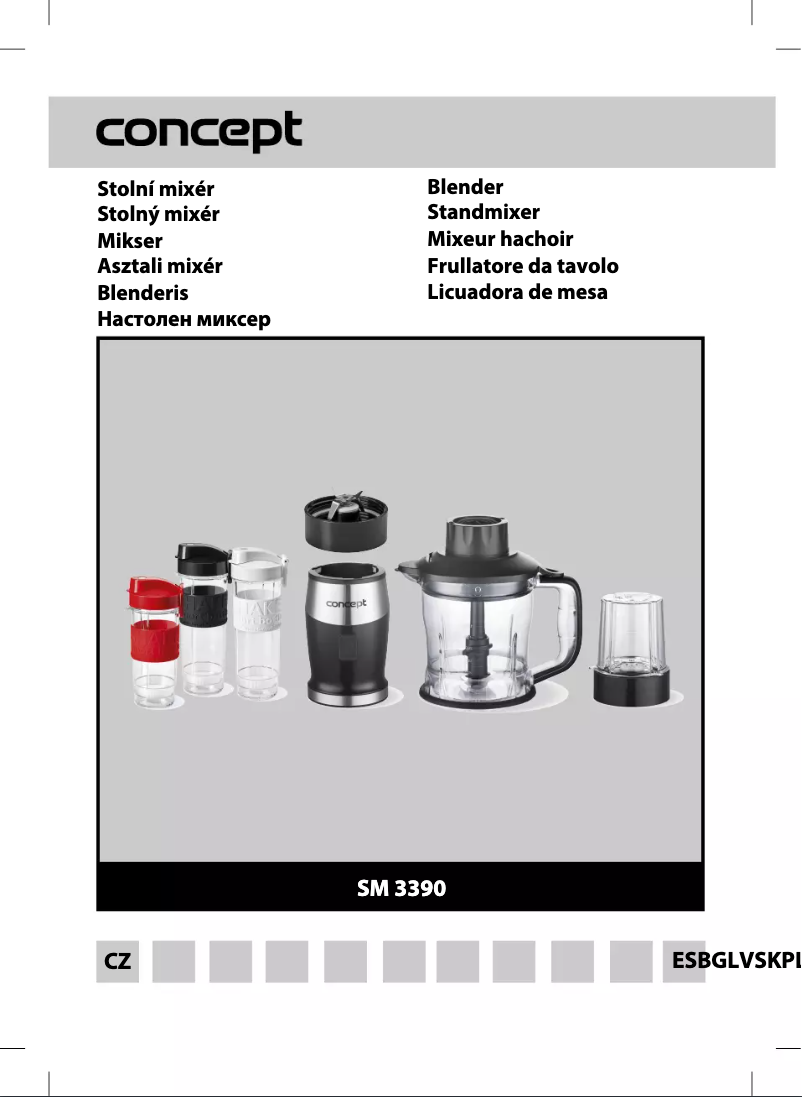 Page n°1 - Manuel utilisateur Concept SM3392