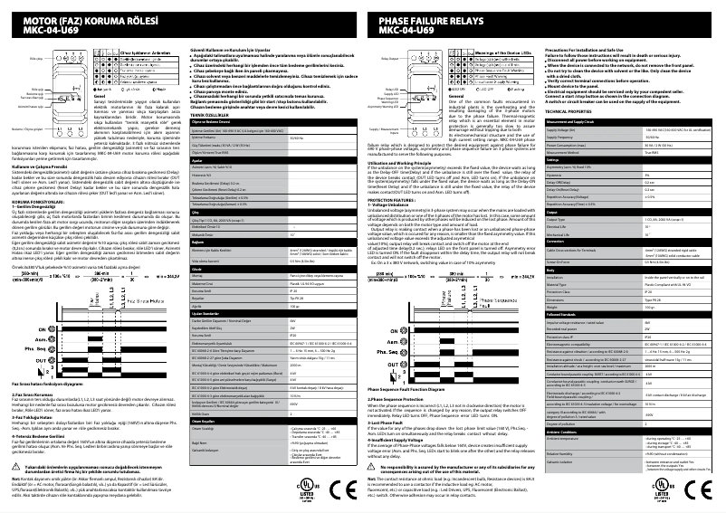 Page n°1 - Guide d'installation ENTES MKC-04-U69