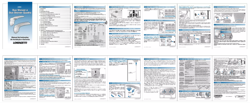 Page 1 de la notice Manuel utilisateur Lorenzetti Duo Shower