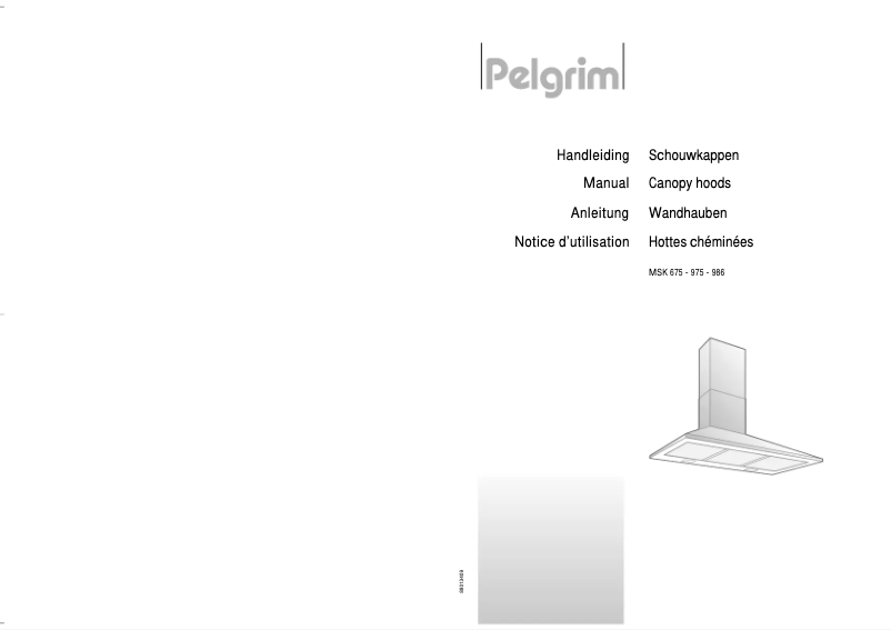 Page 1 de la notice Manuel utilisateur Pelgrim MSK920RVS