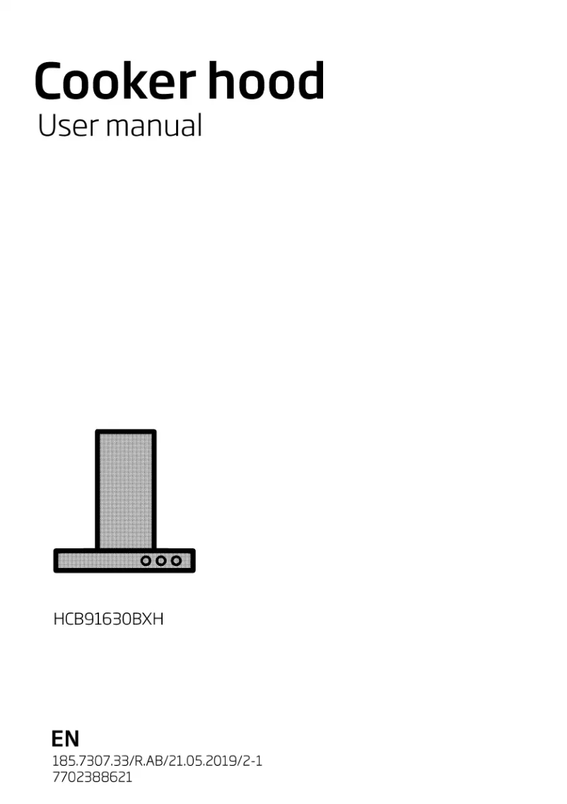 Page 1 de la notice Manuel utilisateur Beko HCB91630BXH