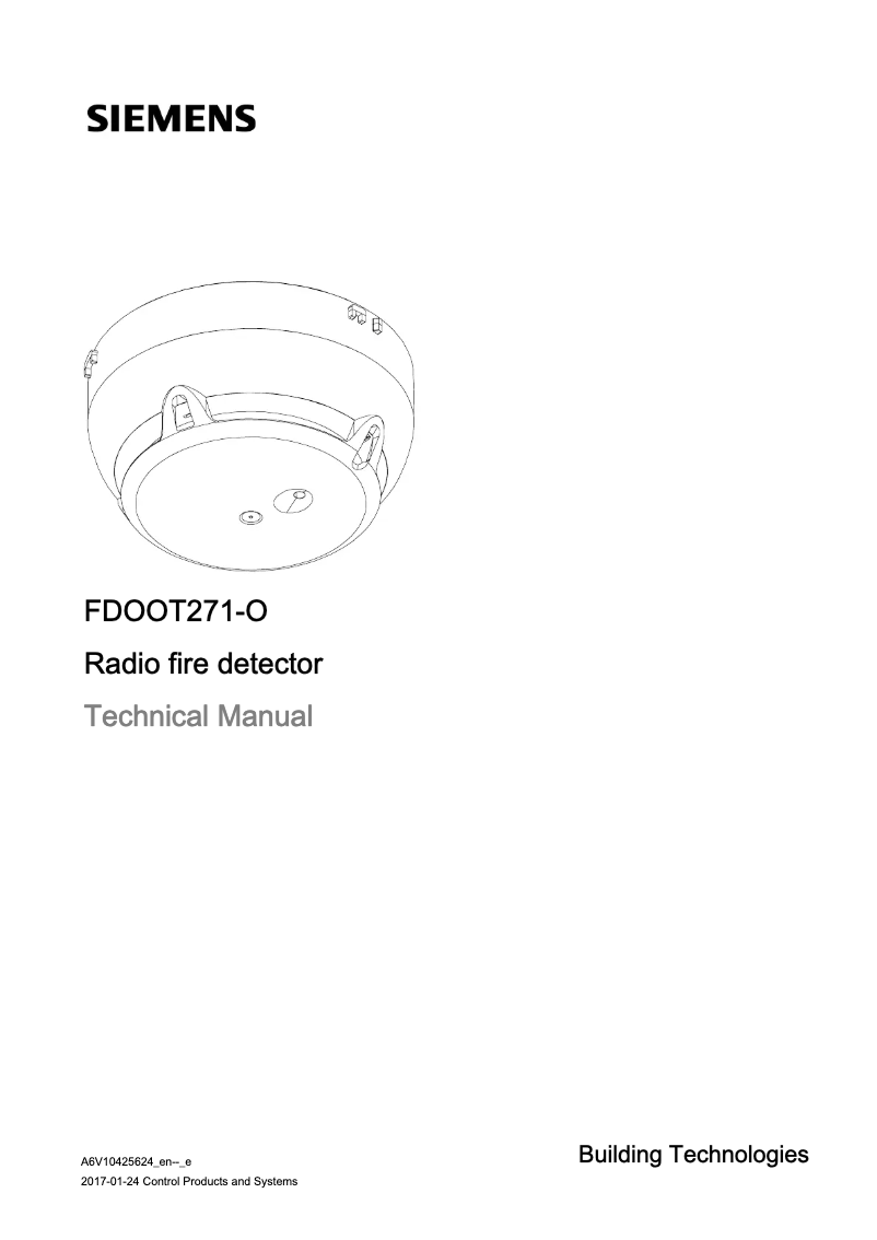 Page 1 de la notice Manuel utilisateur Bosch FDOOT271-O
