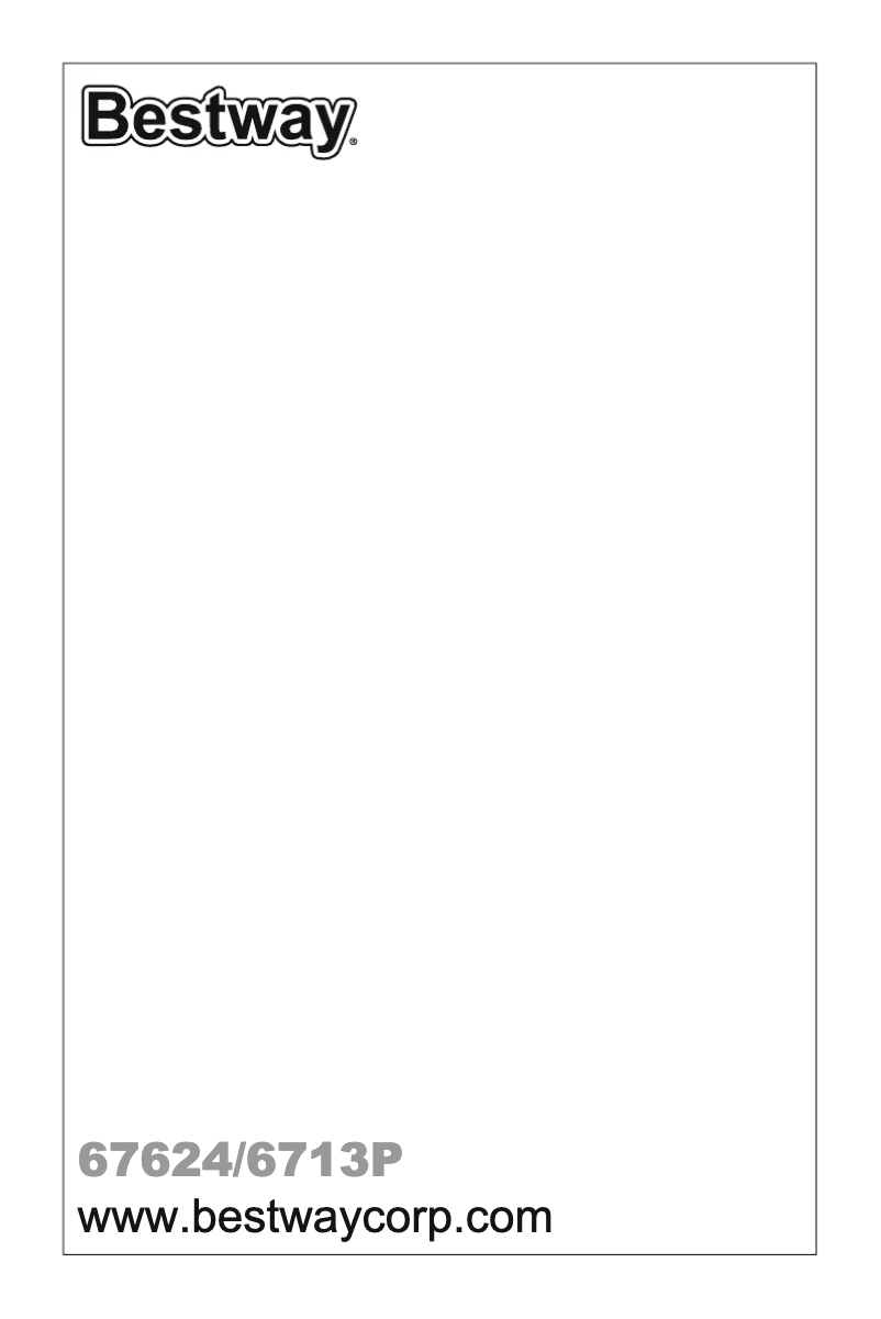 Page 1 of the manual User Manual Bestway 67624