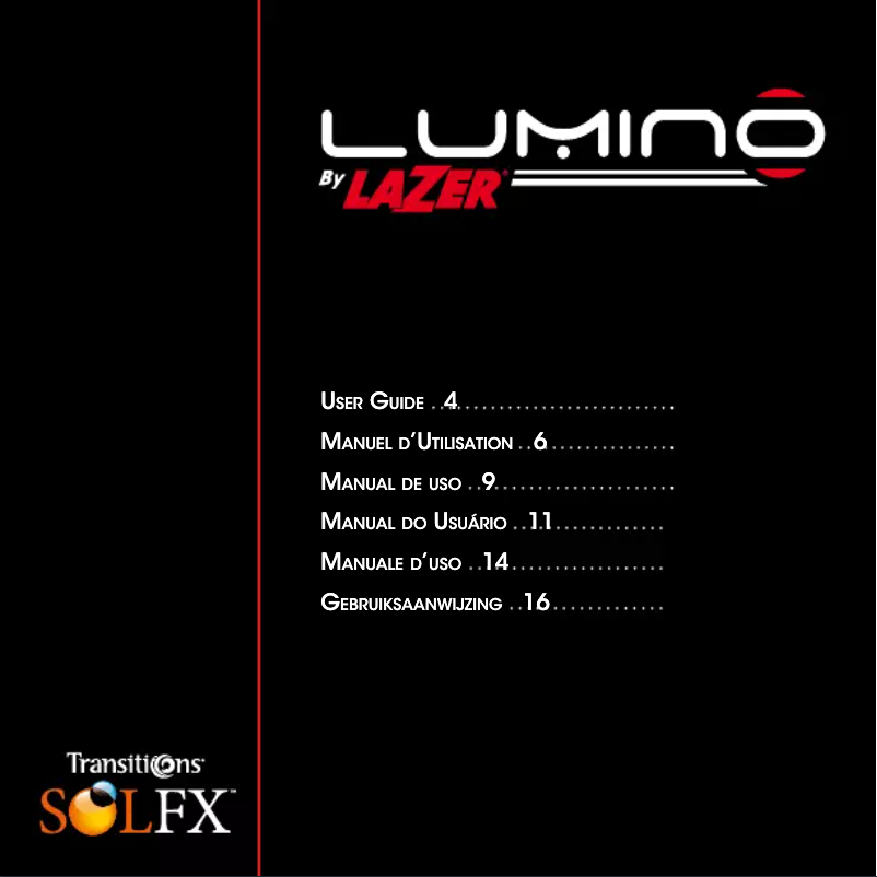 Image de la première page du manuel de l'appareil Lumino