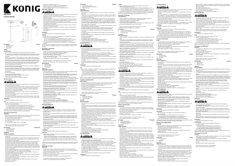 Page 1 de la notice Manuel utilisateur Konig KN-PH10