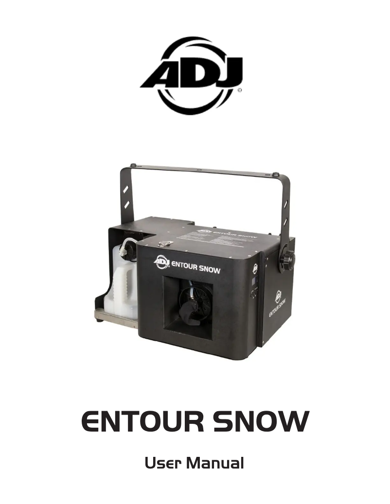 Image de la première page du manuel de l'appareil Entour Snow