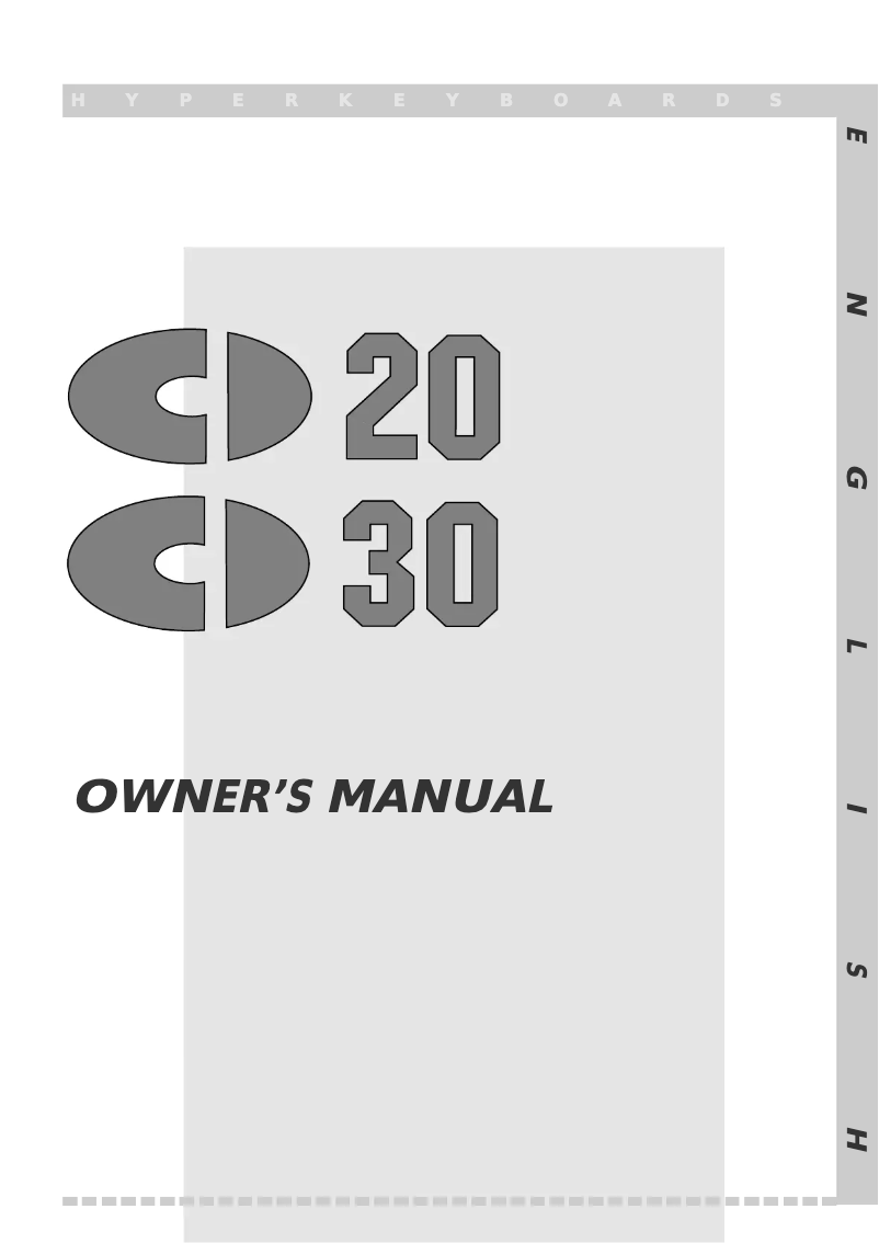 Image de la première page du manuel de l'appareil CD30