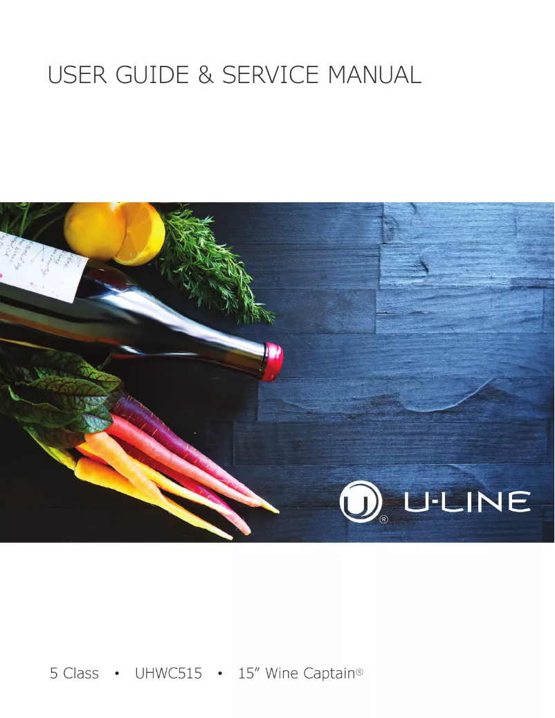 Page n°1 - Manuel utilisateur U-Line UHWC515-IS01A