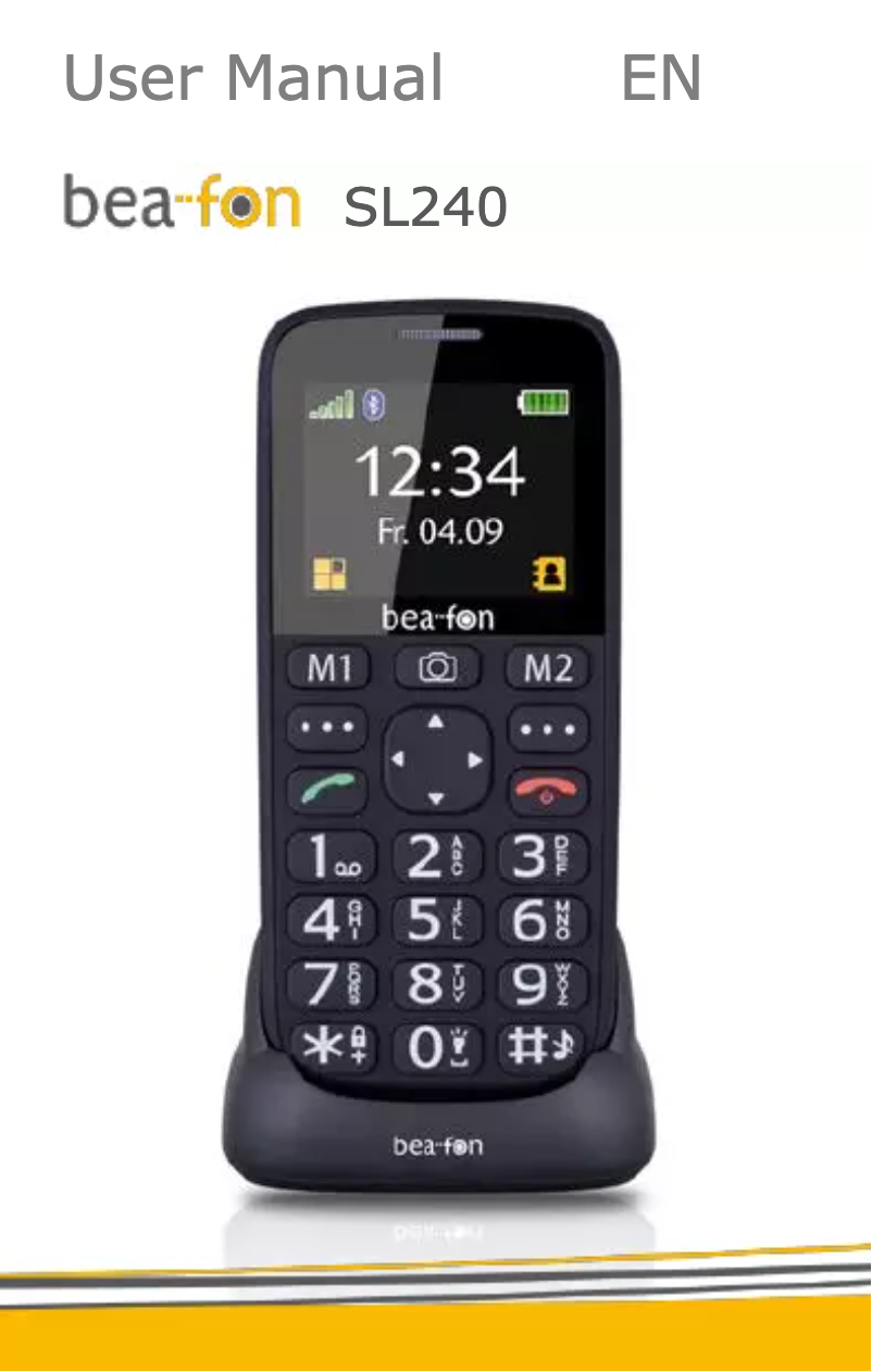 Image de la première page du manuel de l'appareil SL240