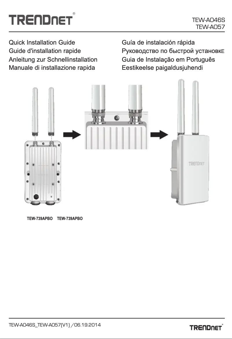 Page n°1 - Manuel utilisateur TRENDnet TEW-AO46S