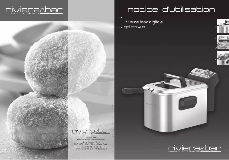 Page 1 de la notice Manuel utilisateur Riviera & Bar QD 574 A