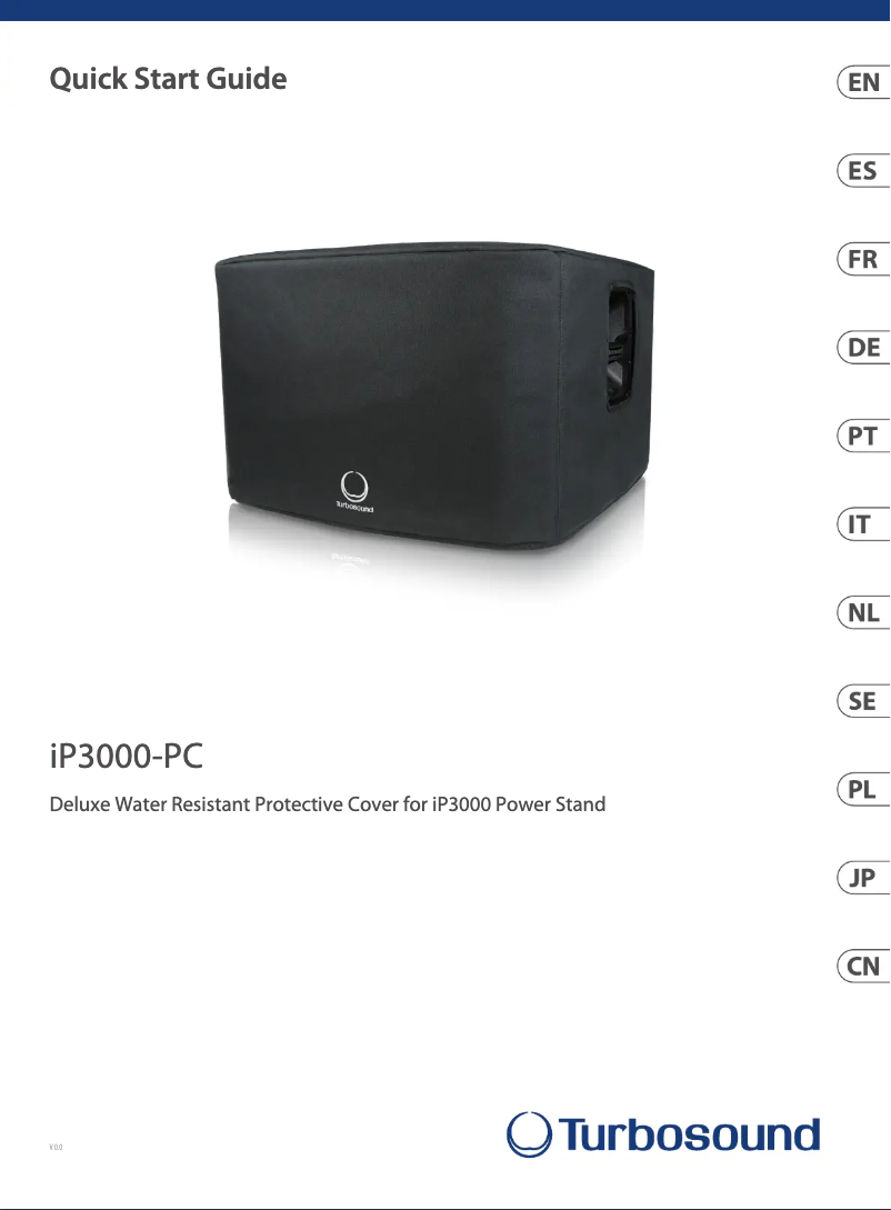 Página 1 del manual Guía de inicio rápido Turbosound iP3000-PC