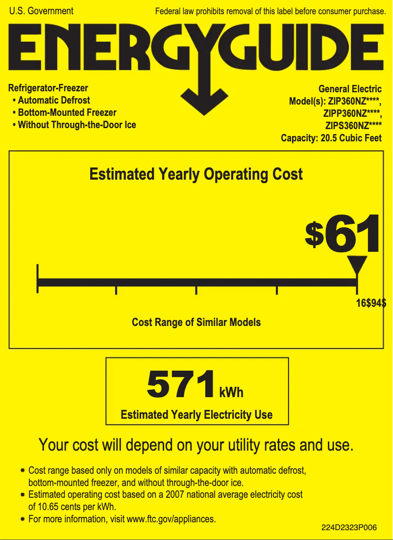 Image de la première page du manuel de l'appareil ZIPP360NZ
