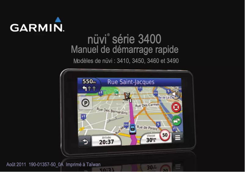 Page 1 de la notice Manuel utilisateur Garmin Nuvi 3490LT