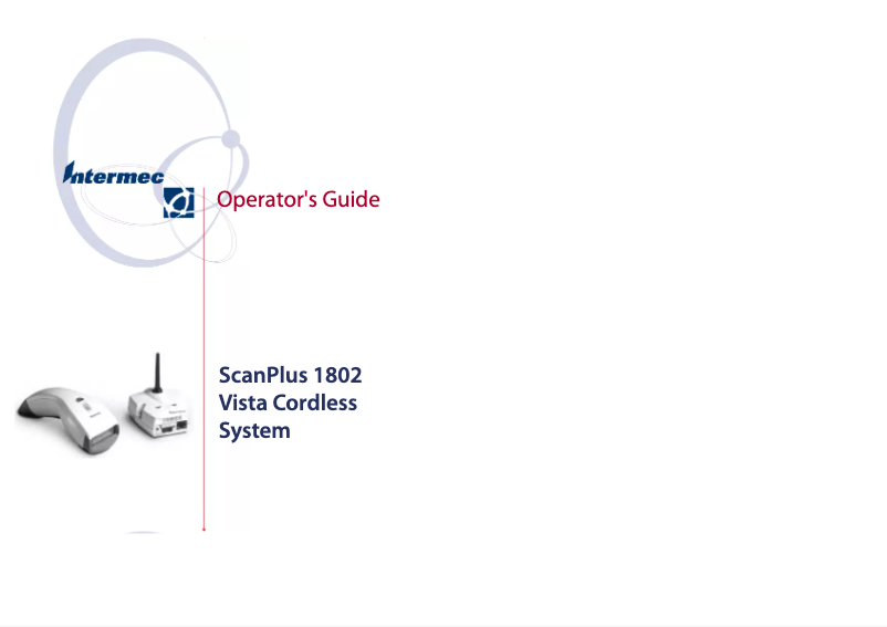 Page 1 de la notice Manuel utilisateur Intermec ScanPlus 1802