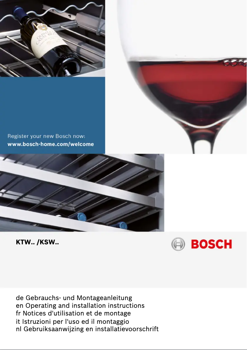 Page 1 de la notice Manuel utilisateur Bosch KSW30V80