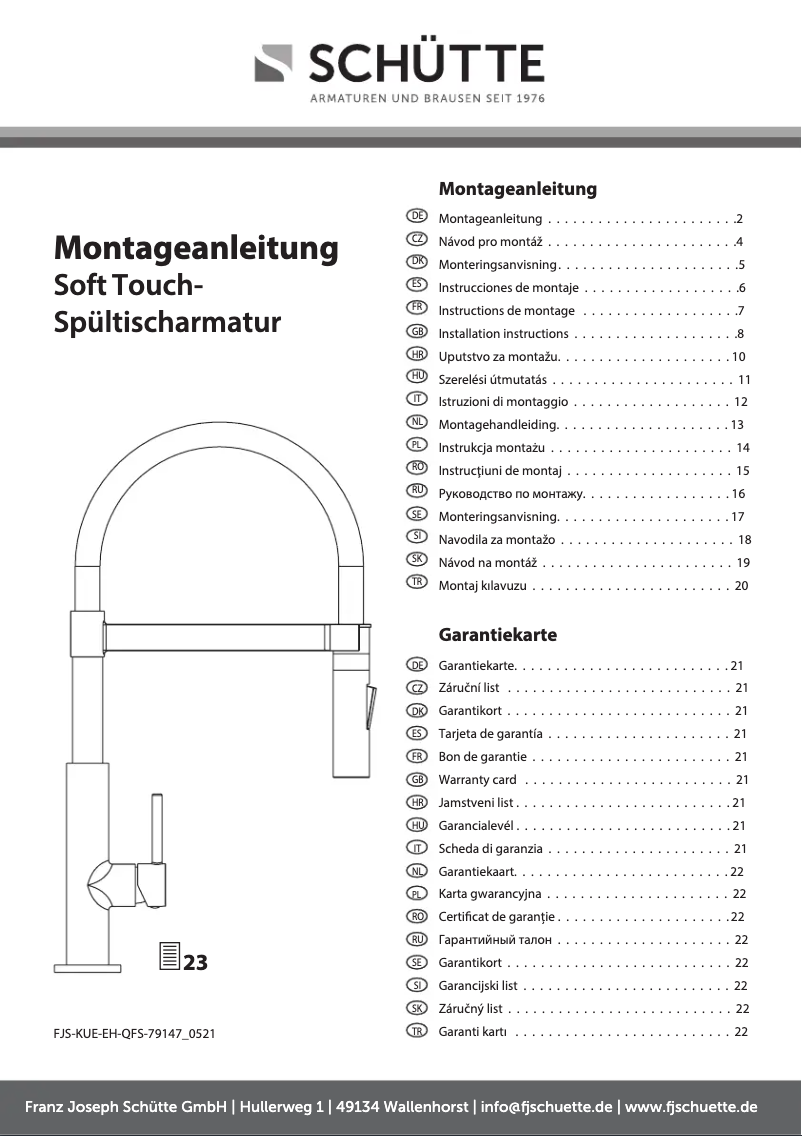 Image de la première page du manuel de l'appareil Miami