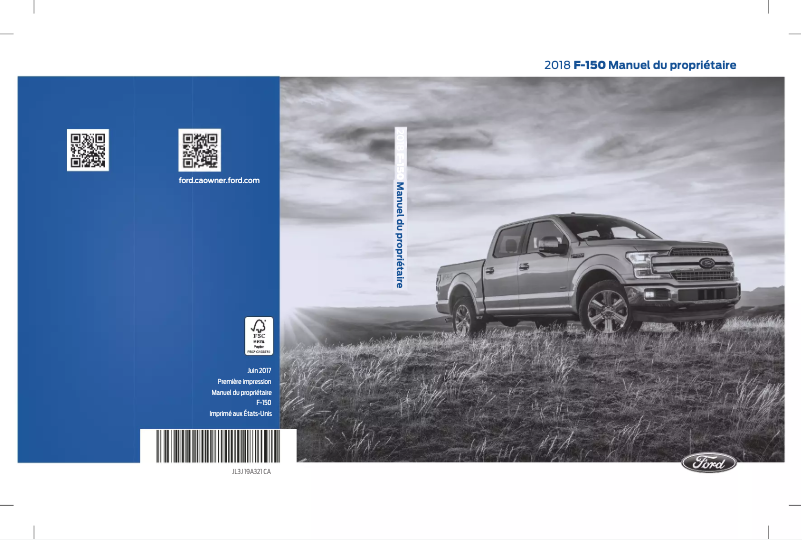Page 1 de la notice Manuel utilisateur Ford F-150 (2018)