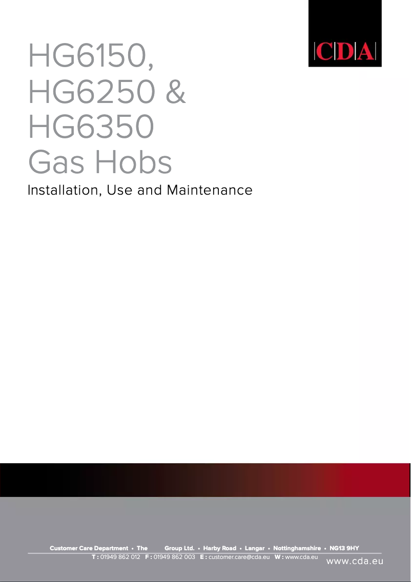 Image de la première page du manuel de l'appareil HG6350LSS