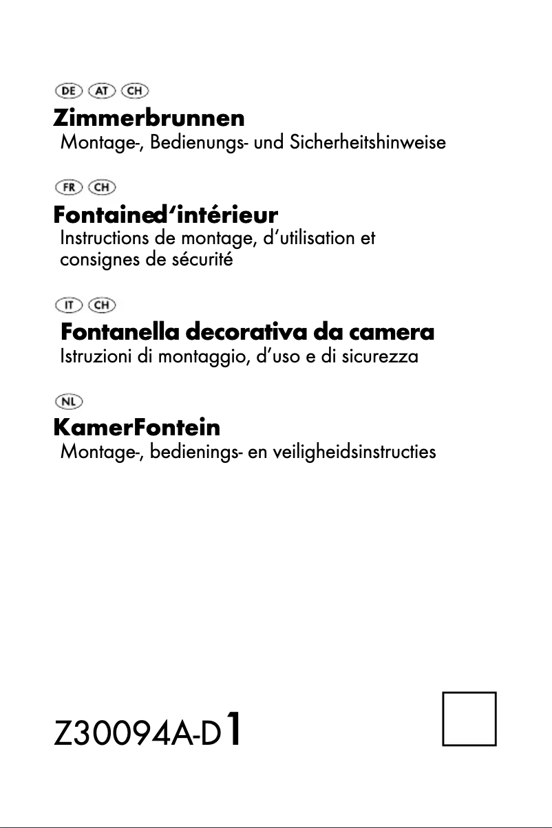 Page 1 de la notice Manuel utilisateur Melinera Z30094A