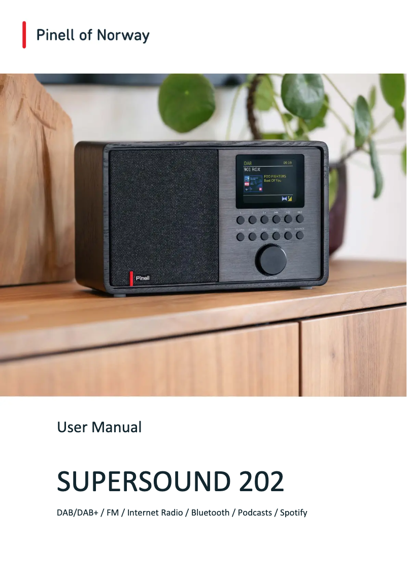 Página 1 del manual Manual de usuario Pinell Supersound 202