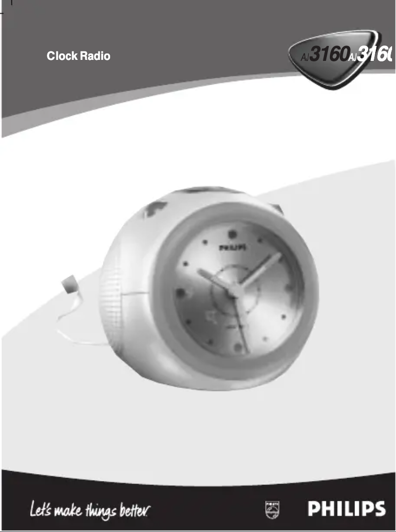 Page 1 de la notice Manuel utilisateur Philips AJ3160