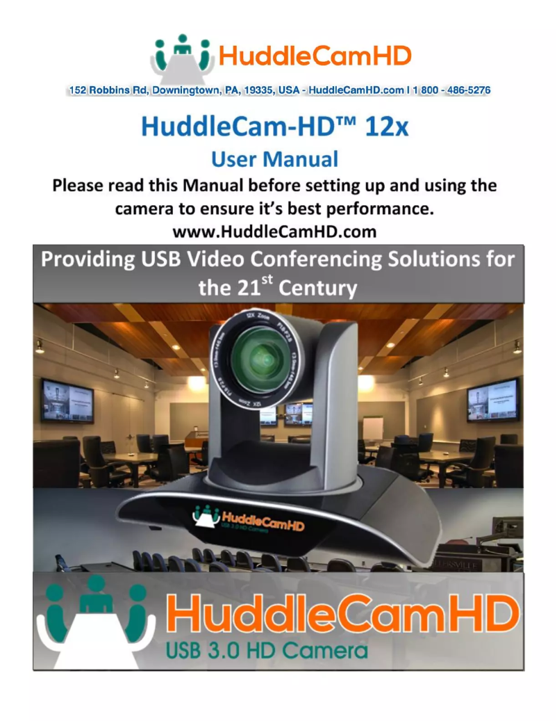Page n°1 - Manuel utilisateur HuddleCamHD HuddleView HC12X