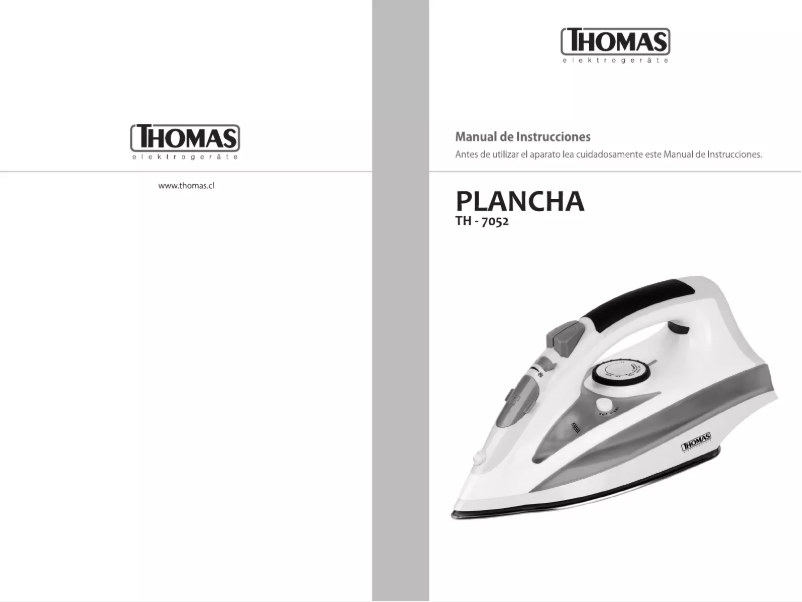 Image de la première page du manuel de l'appareil TH-7052